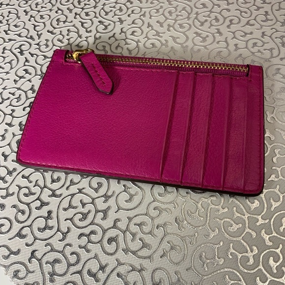 ANTONIO MELANI Handbags - Antonio Melani Pink Leather Card Holder